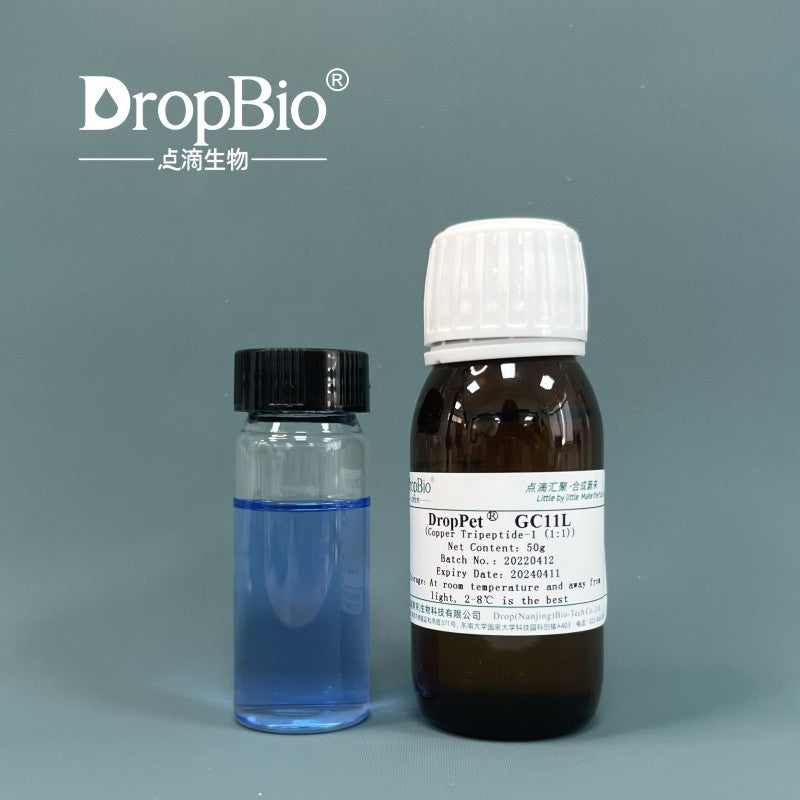 DropPet® GC11L | Copper Tripeptide-1, Water, Glycerin, Caprylyl glycol, Ethylhexylglycerin